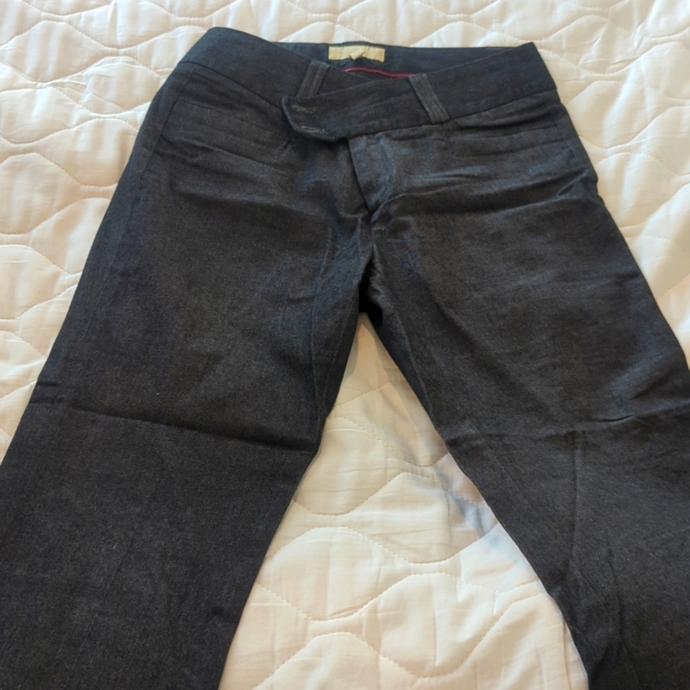 Banana Republic Martin Fit ladies charcoal gray pant 8S